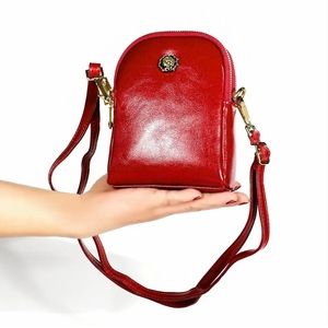 Genuine Leather Crossbody Phone Purse